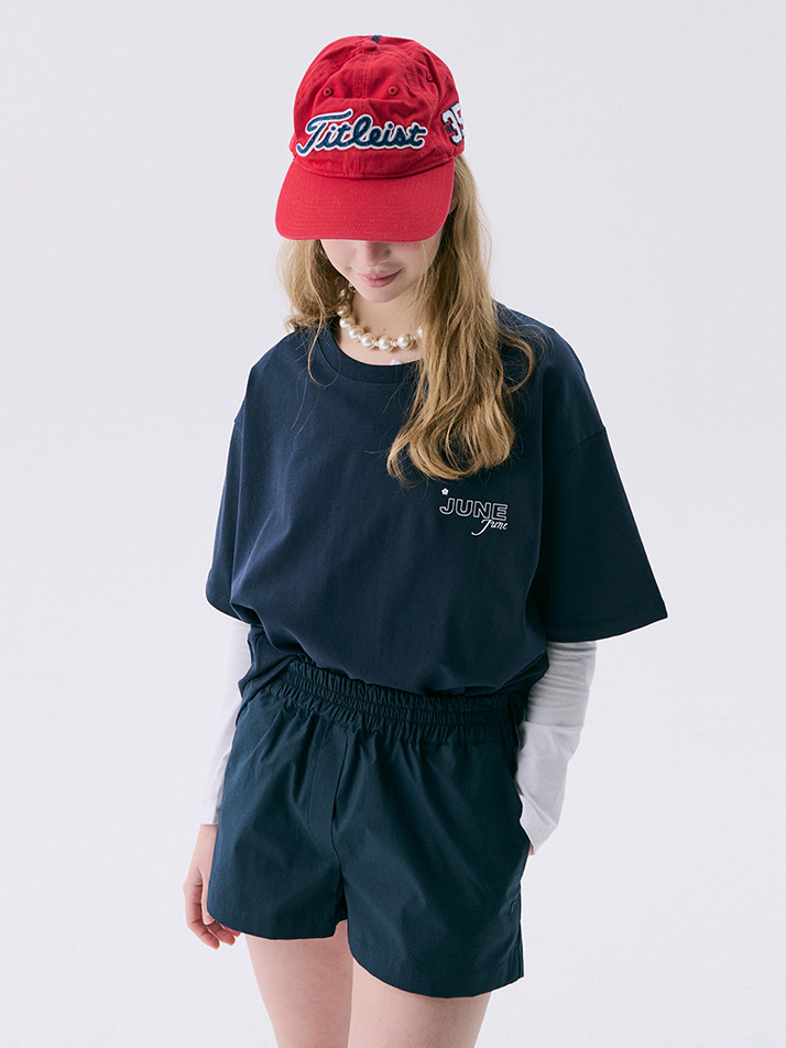 VOL11.Half Trunk pants_NAVY