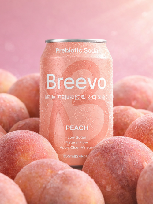 브리보 프리바이오틱 소다 복숭아 355ml 12개입