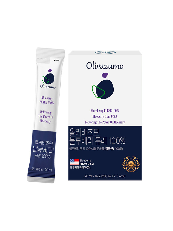[올리바즈모] 블루베리 퓨레 100% 14포 1박스