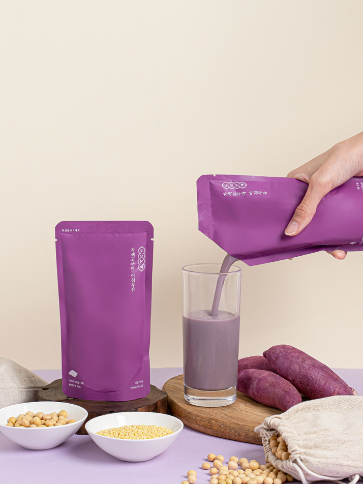 [두유본색] 자색고구마 아침두유 190ml, 10개