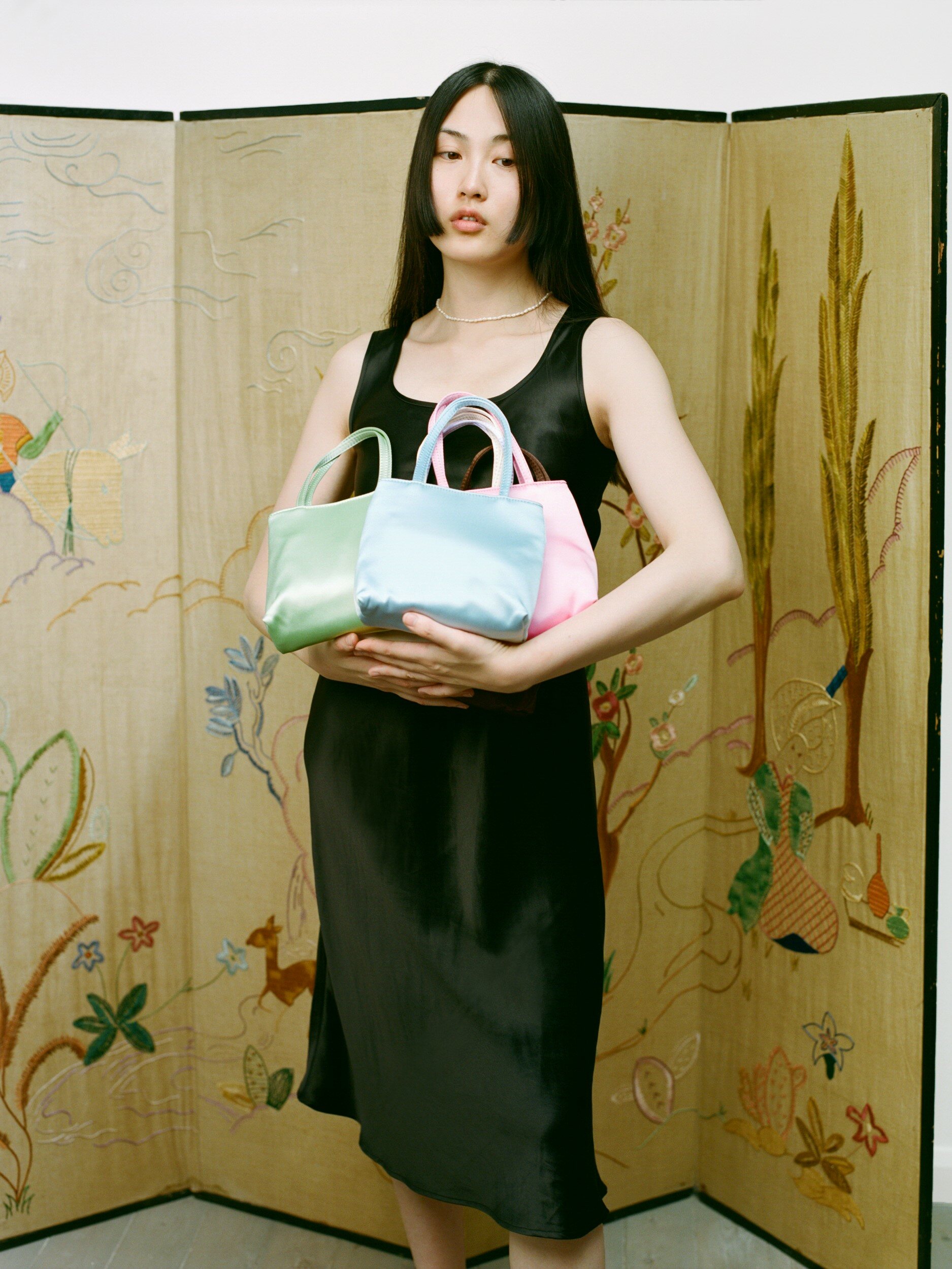 LITTLE SILK BAG - GREEN