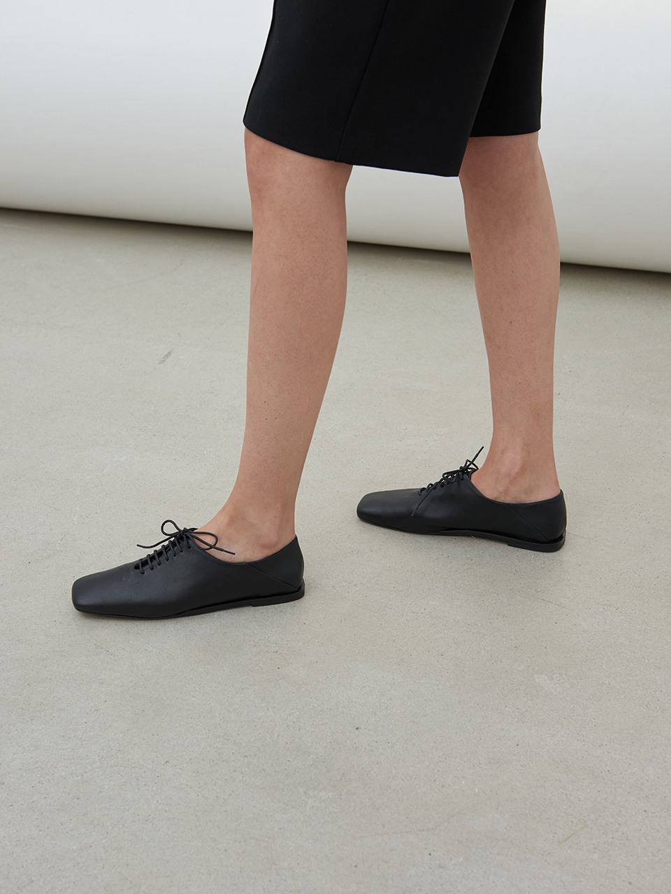 Terri Derbies Leather Black