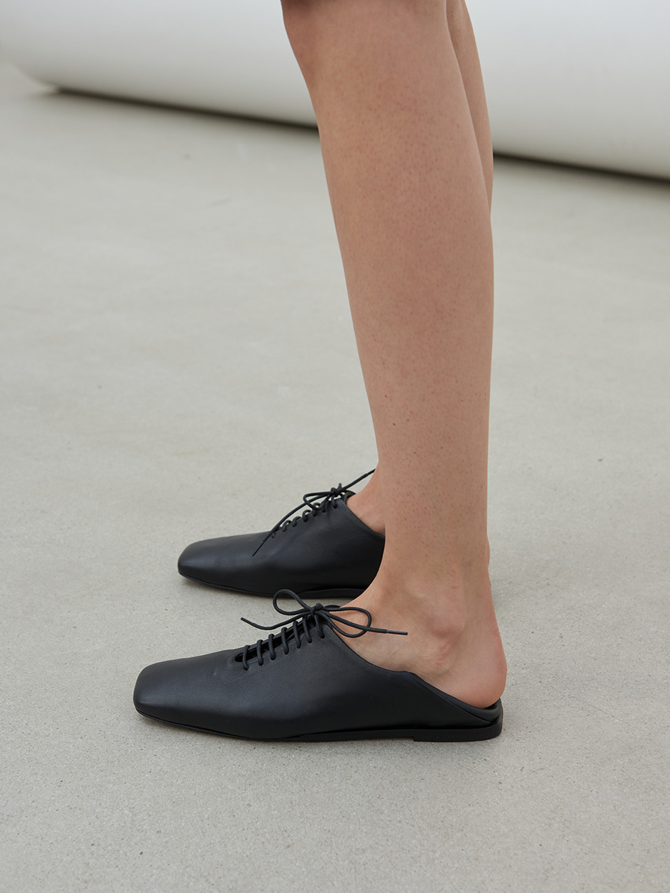 Terri Derbies Leather Black