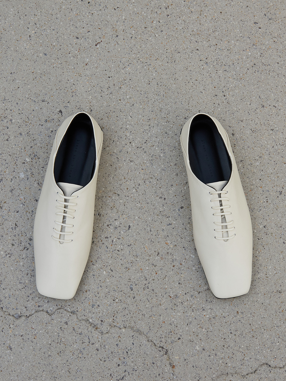 Terri Derbies Leather Ivory