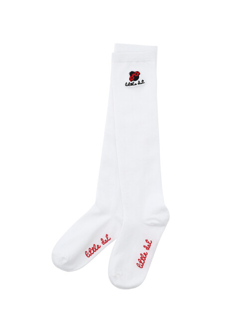 BB Logo knee socks - White