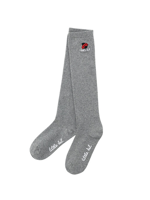 BB Logo knee socks - Gray