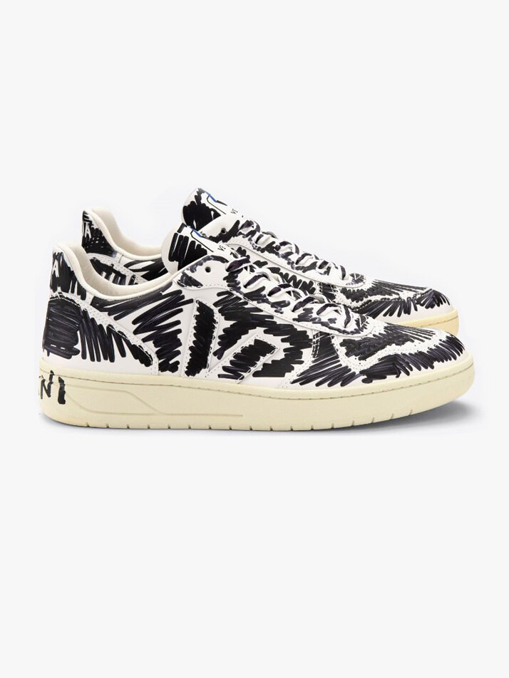 V-10 LEATHER VEJA X MARNI - FULL BLACK