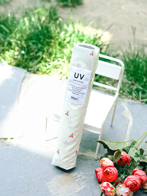 wpc우산 체리 115g 경량 미니 3단 우양산 AL02-024