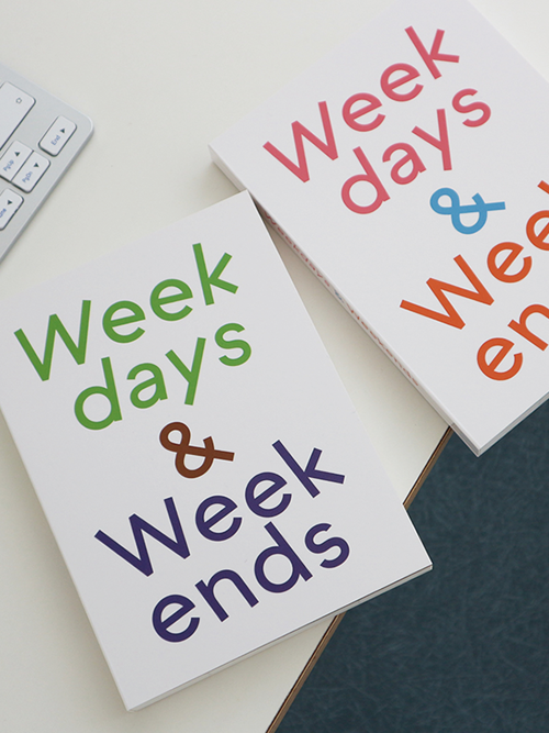 Weekdays & Weekends (만년형 다이어리)