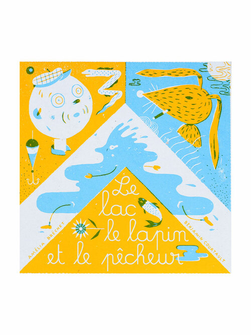 Le lac le lapin et le pêcheur