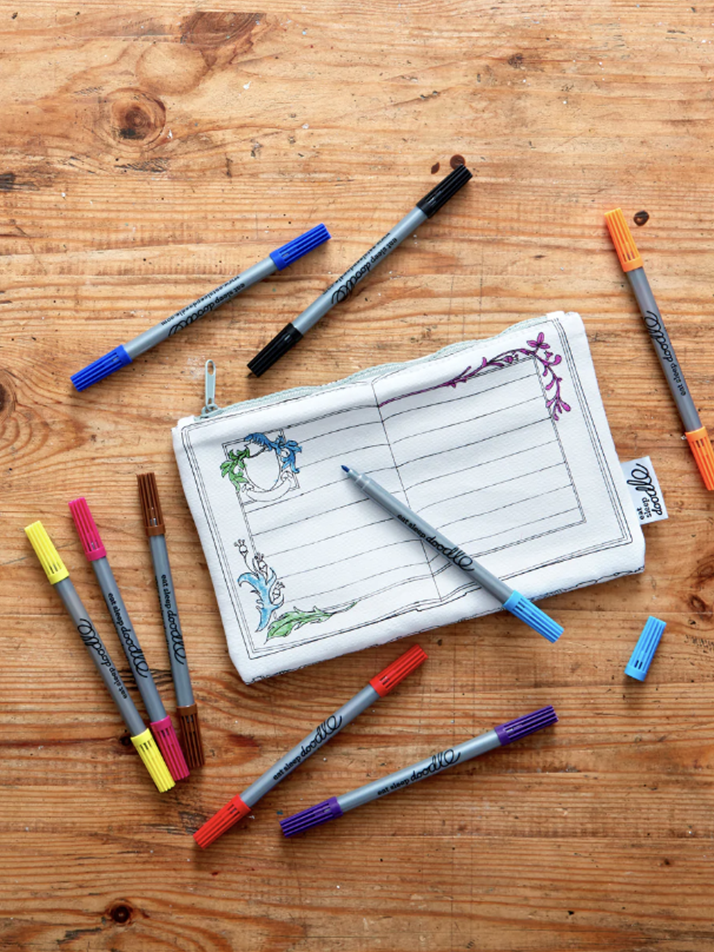 fairytale & legends pencil case - colour in & learn