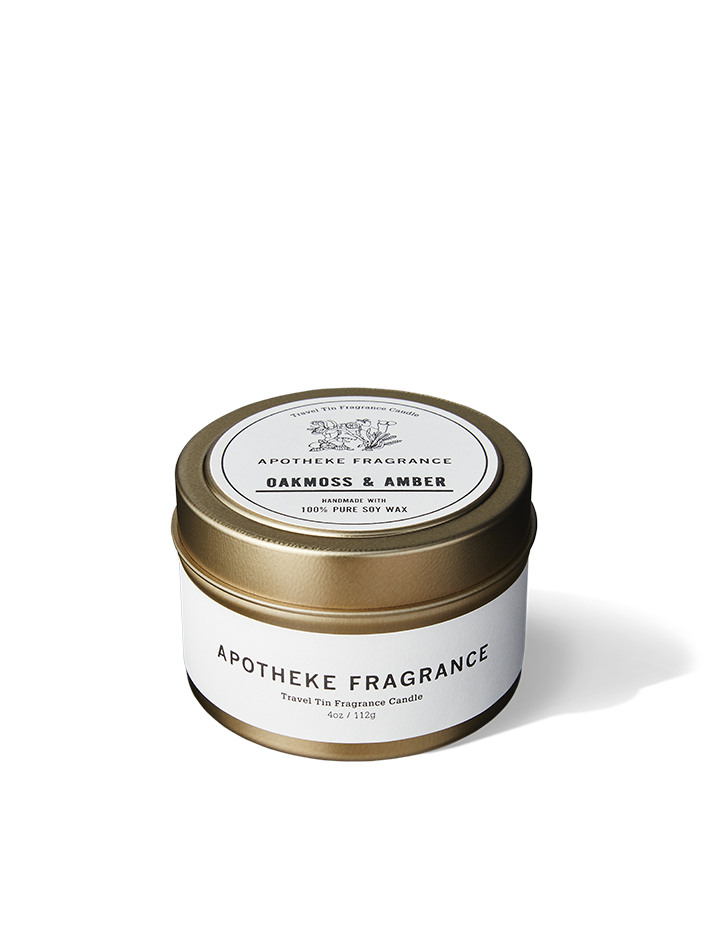 TRAVEL TIN CANDLE - OAKMOSS AMBER