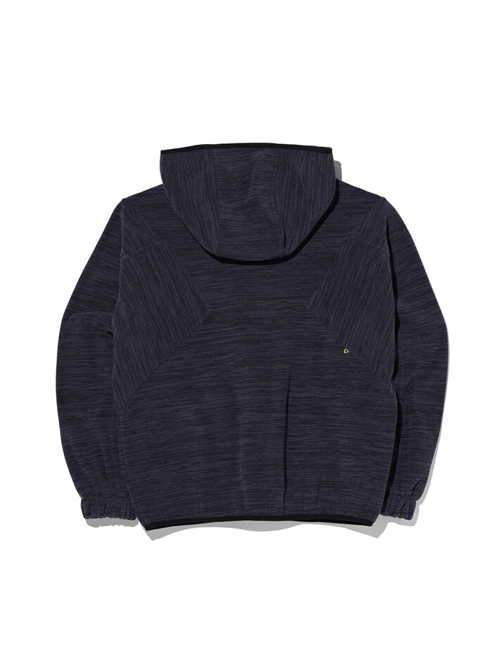 COLOR BLOCKED FLEECE ANORAK (CHARCOAL BLUE) ETERNAL JOURNEY