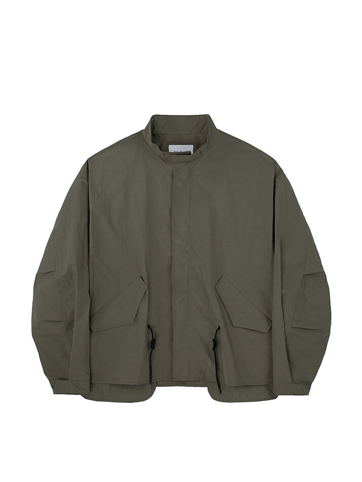 Cropped Fishtail Shield (Olive)