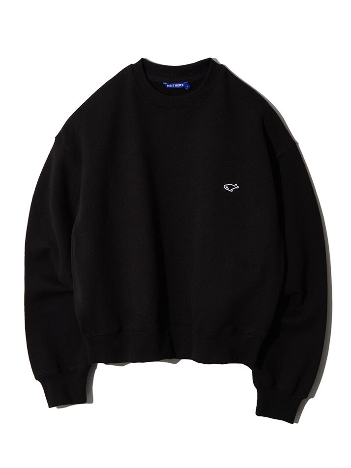CROPPED SWEATSHIRT FOR WOMEN (BLACK)