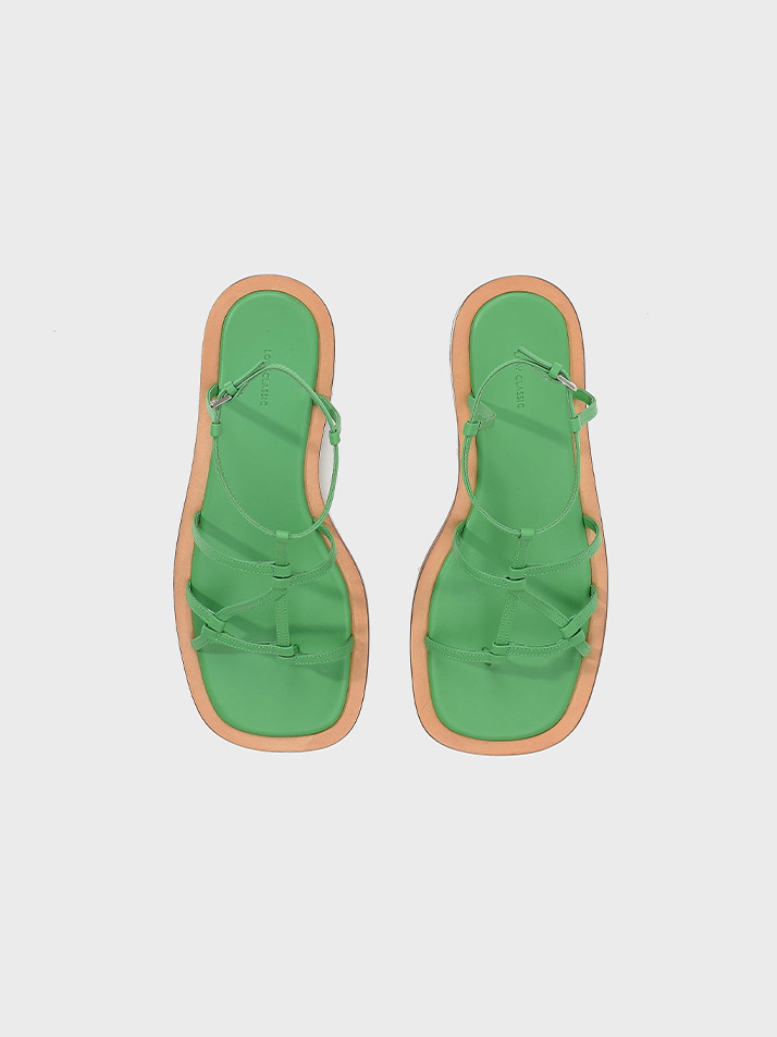 22SS MIDDLE STRAP SANDALS - GREEN