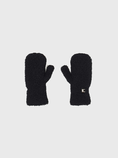 22FW FLUFFY MITTENS - BLACK