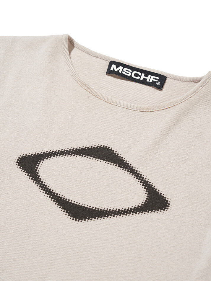 RHOMBUS BLUR T-SHIRTS MINI (LIGHT BEIGE)