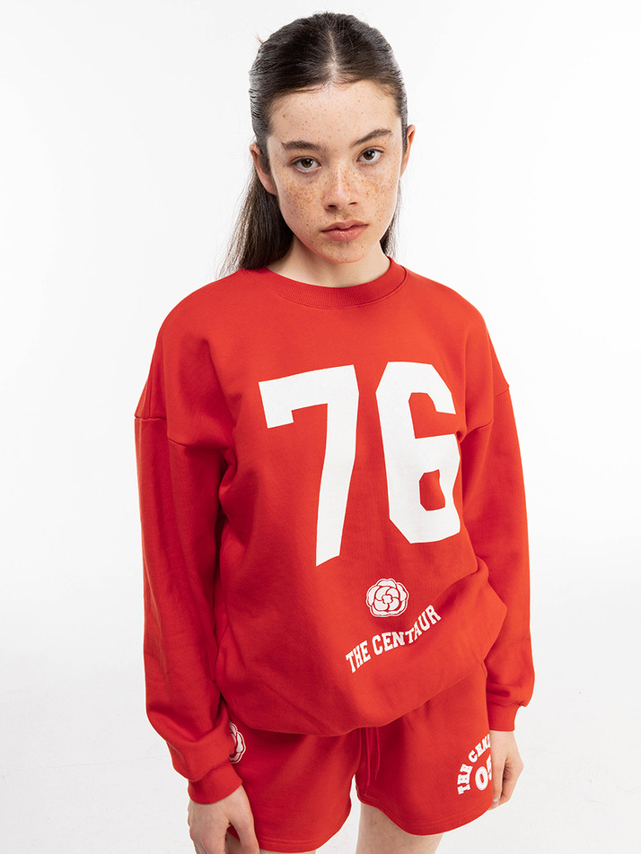 23SS CENTAUR 76 SWEATSHIRT_RED