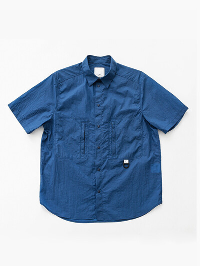 Nylon Short Sleeve Hiker Shirts - Blue
