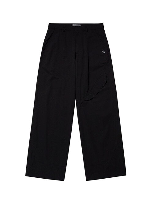 23SS FRONT POCKET PANTS BLACK