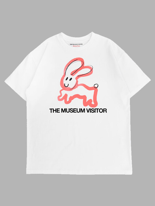 RABBIT PRINTED T-SHIRTS (WHITE)