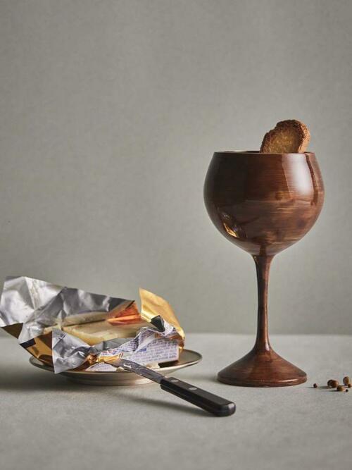 마호가니 유기와인잔(마호가니)