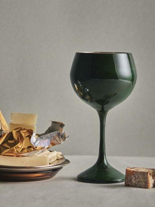 마호가니 유기와인잔(그린)