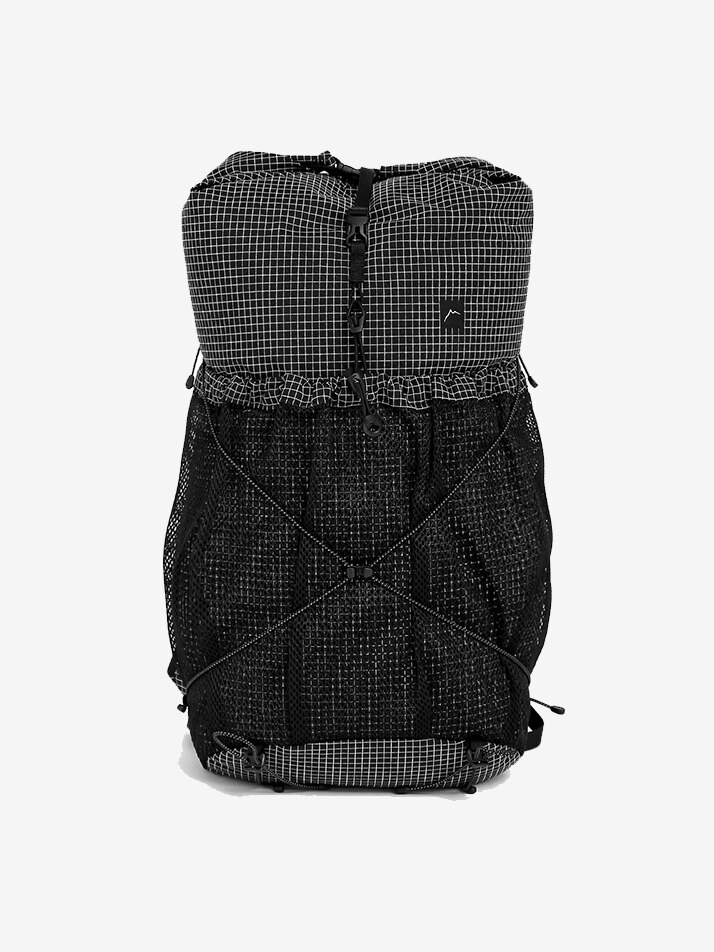 Gaya Roll Top Grid Mesh - Black