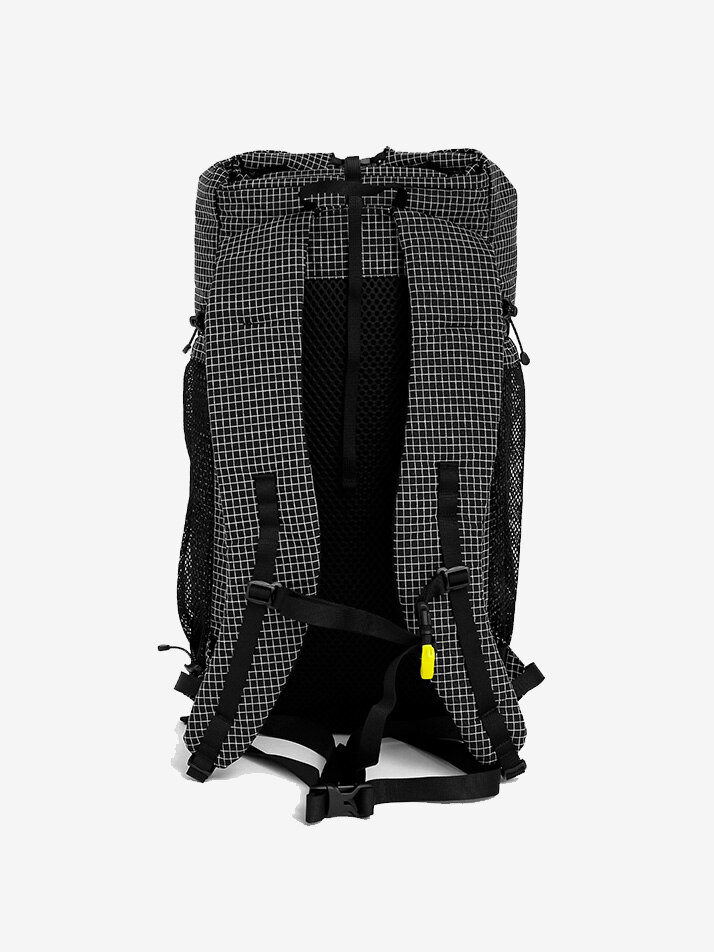 Gaya Roll Top Grid Mesh - Black
