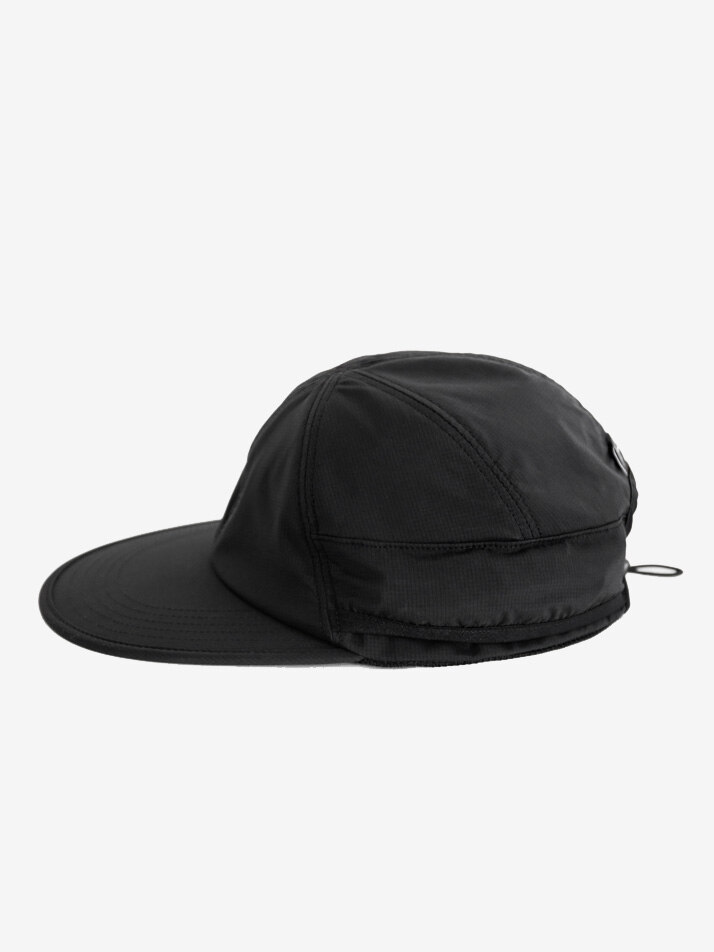 Stretch Nylon Sunvisor Cap Solid - Black