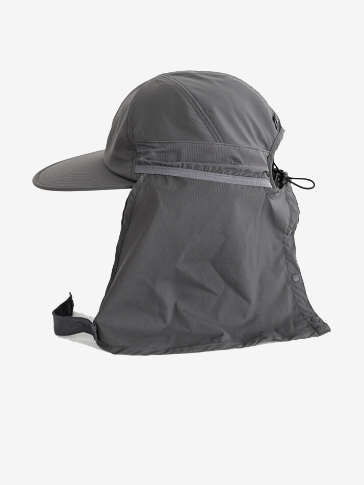 Stretch Nylon Sunvisor Cap Solid - Grey