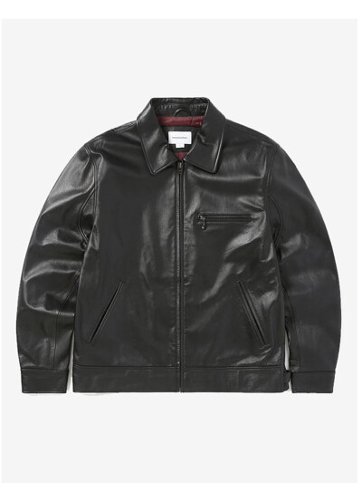 Leather Sports Jacket Black