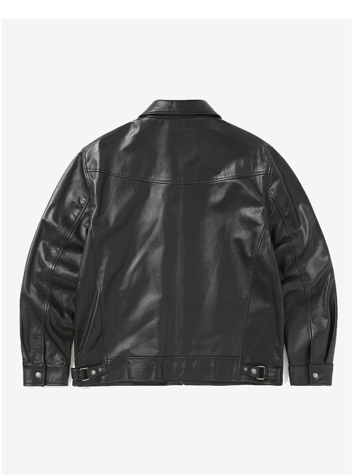 Leather Sports Jacket Black