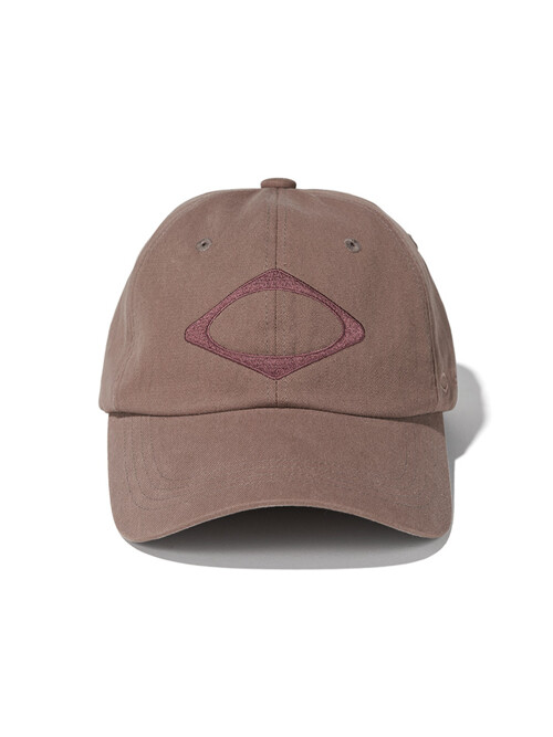 RHOMBUS BALL CAP (PINK BROWN)