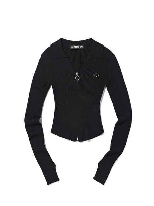 KNITTED LONG SLEEVE SHIRT (BLACK)