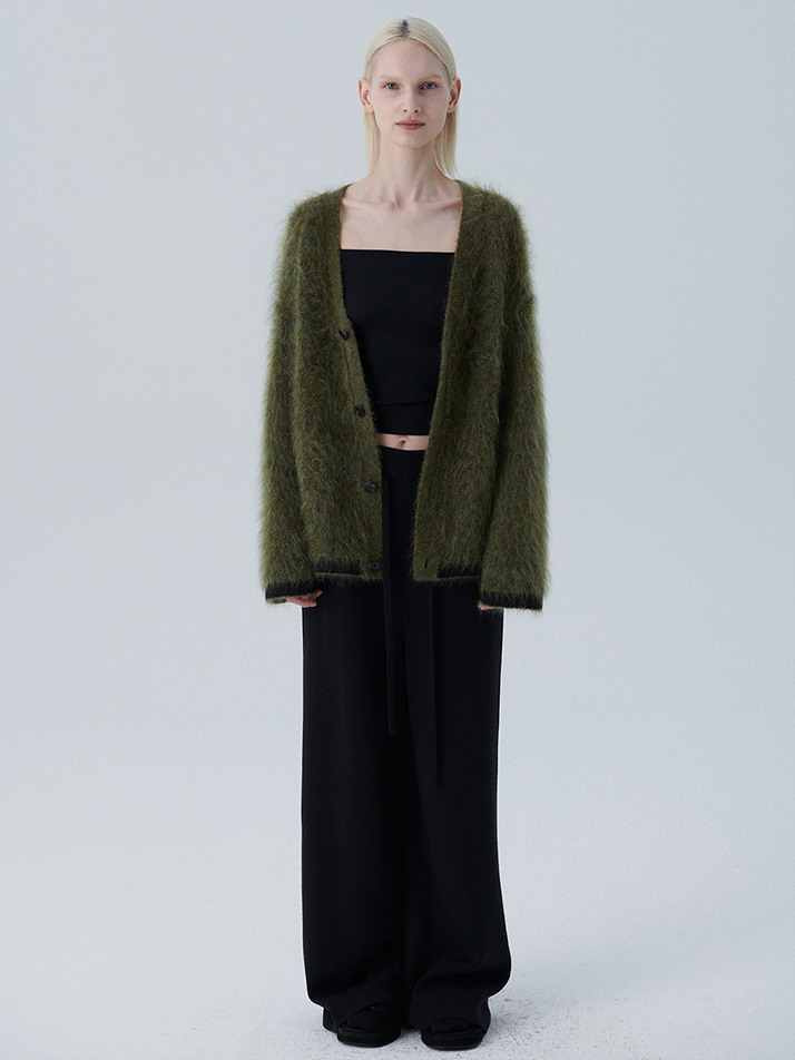 GABI CARDIGAN - BOTTLE GREEN