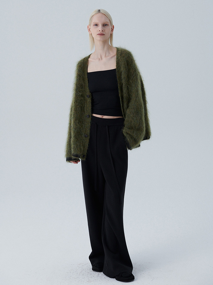 GABI CARDIGAN - BOTTLE GREEN