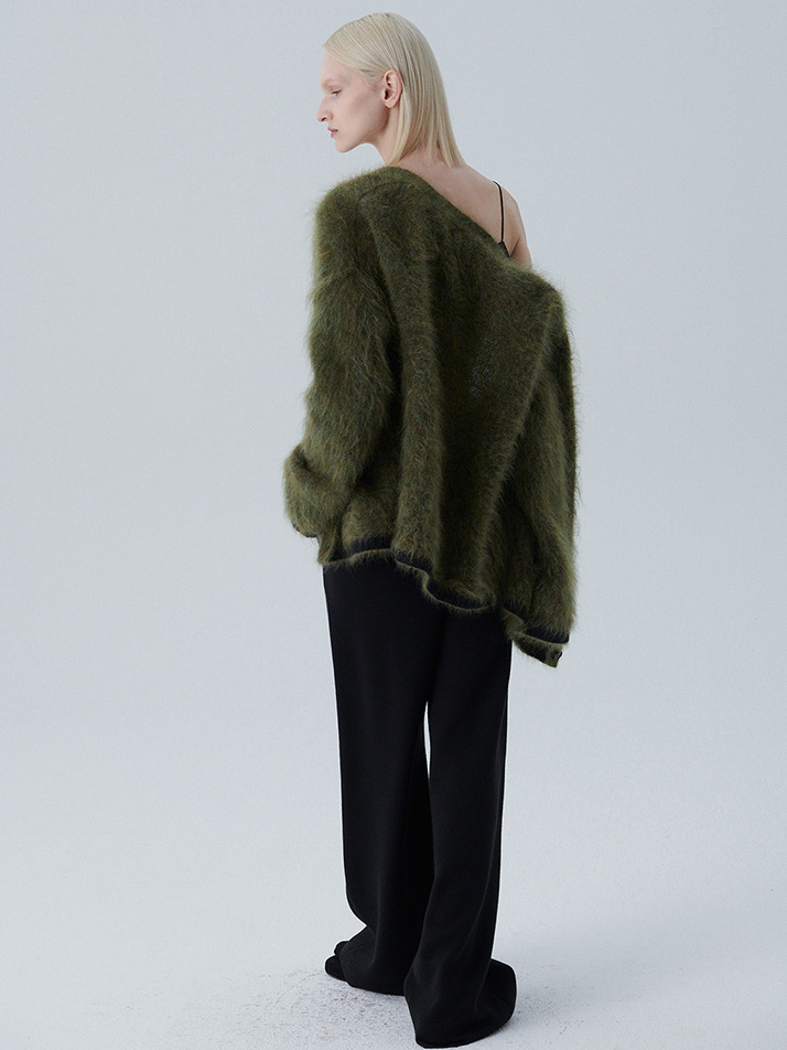 GABI CARDIGAN - BOTTLE GREEN