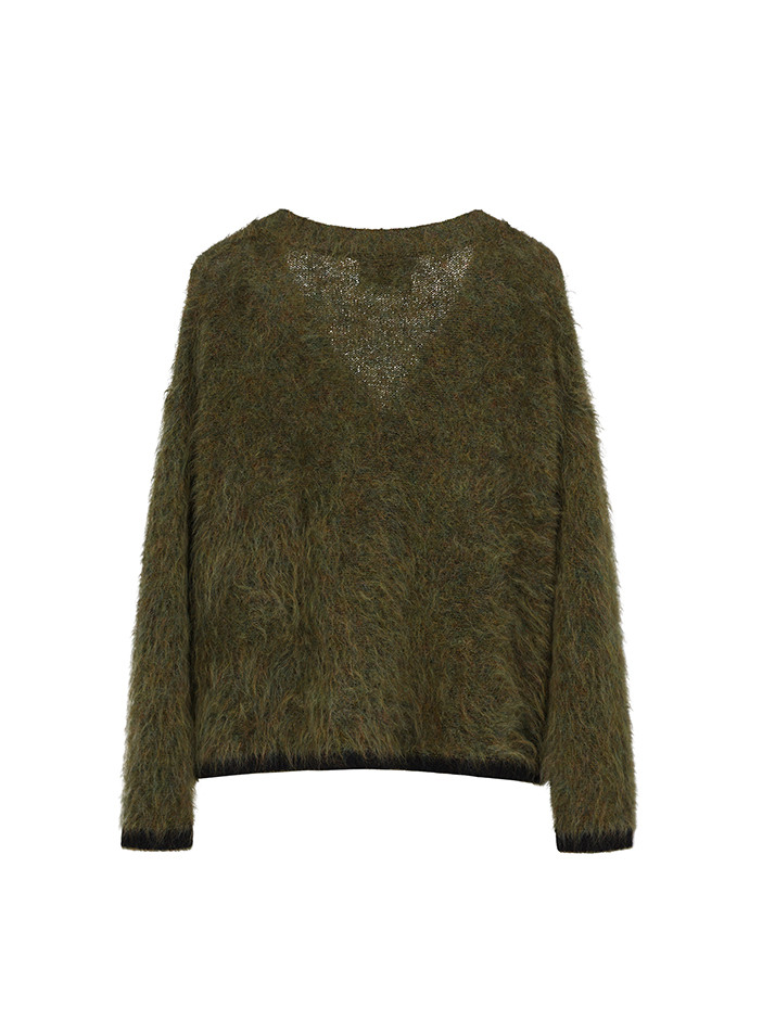 GABI CARDIGAN - BOTTLE GREEN