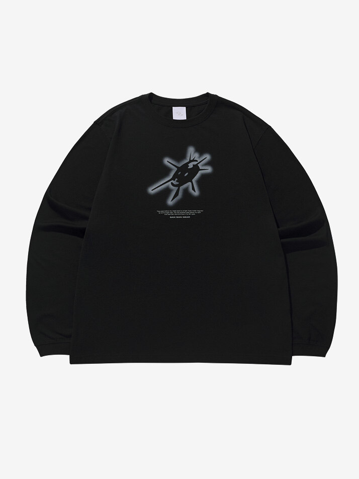 23FW SUNBURN LONG SLEEVES BLACK