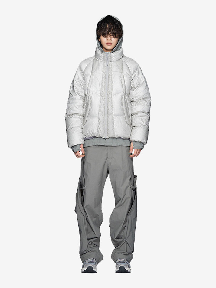 23FW PUFFER JACKET LIGHT GREY | ETERNAL JOURNEY