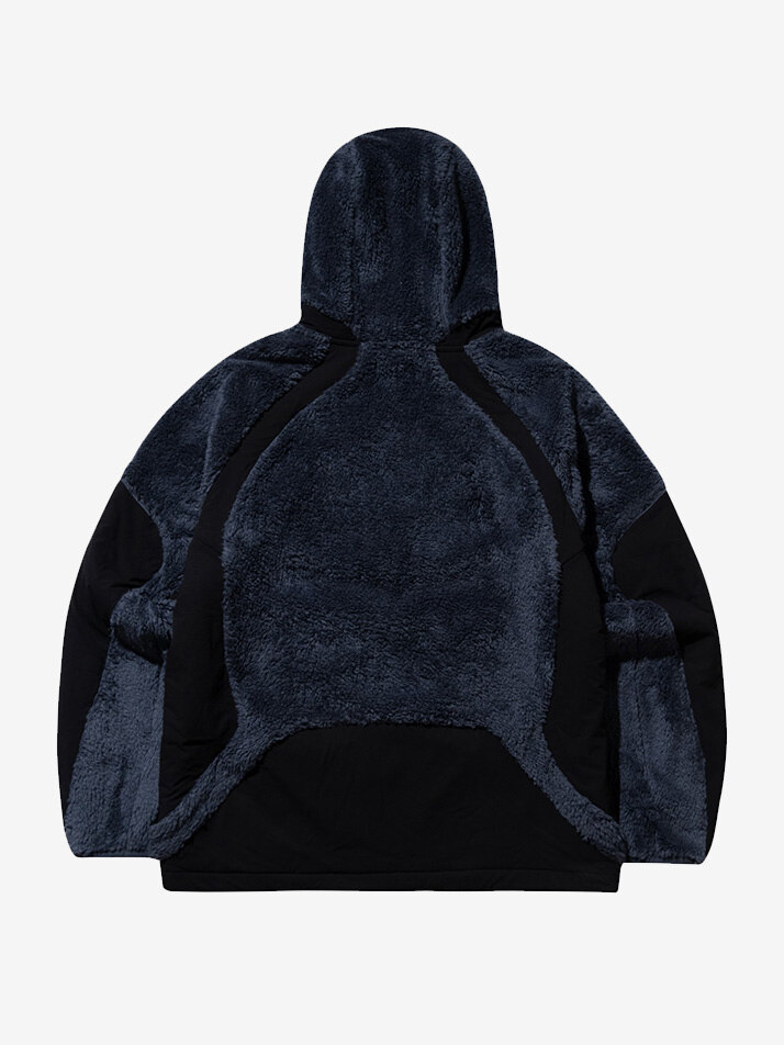 23FW FLEECE HOODED JACKET MIDNIGHT BLUE