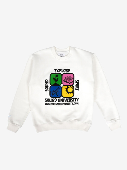 SOUND UNIVERSITY CREWNECK - WHITE