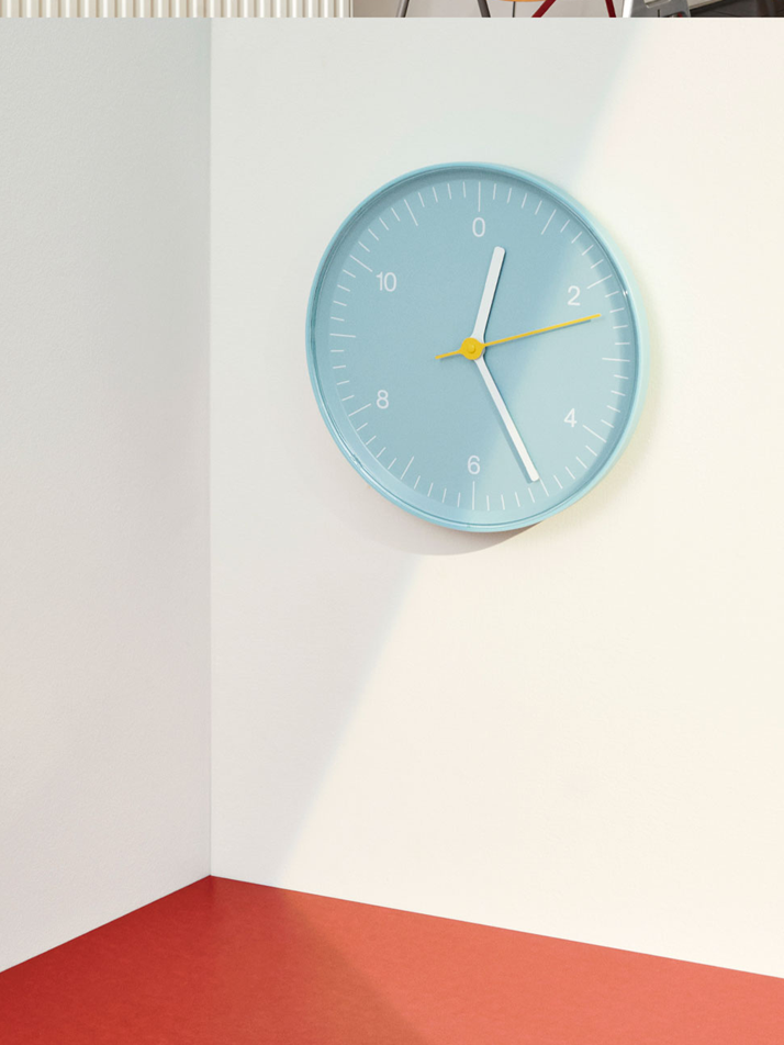 Wall Clock Blue