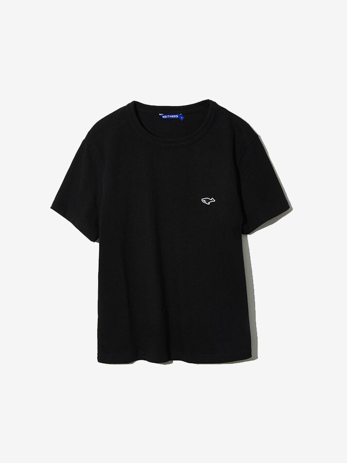 BASIC S/S T-SHIRT FOR WOMEN (BLACK)
