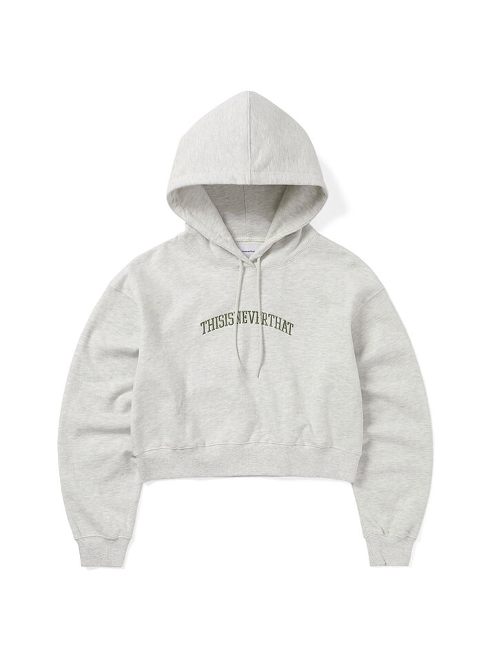 Arch-Logo W Hoodie Oatmeal