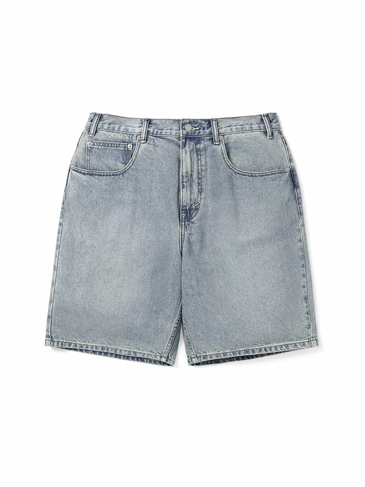 Washed Denim Short Washed Blue