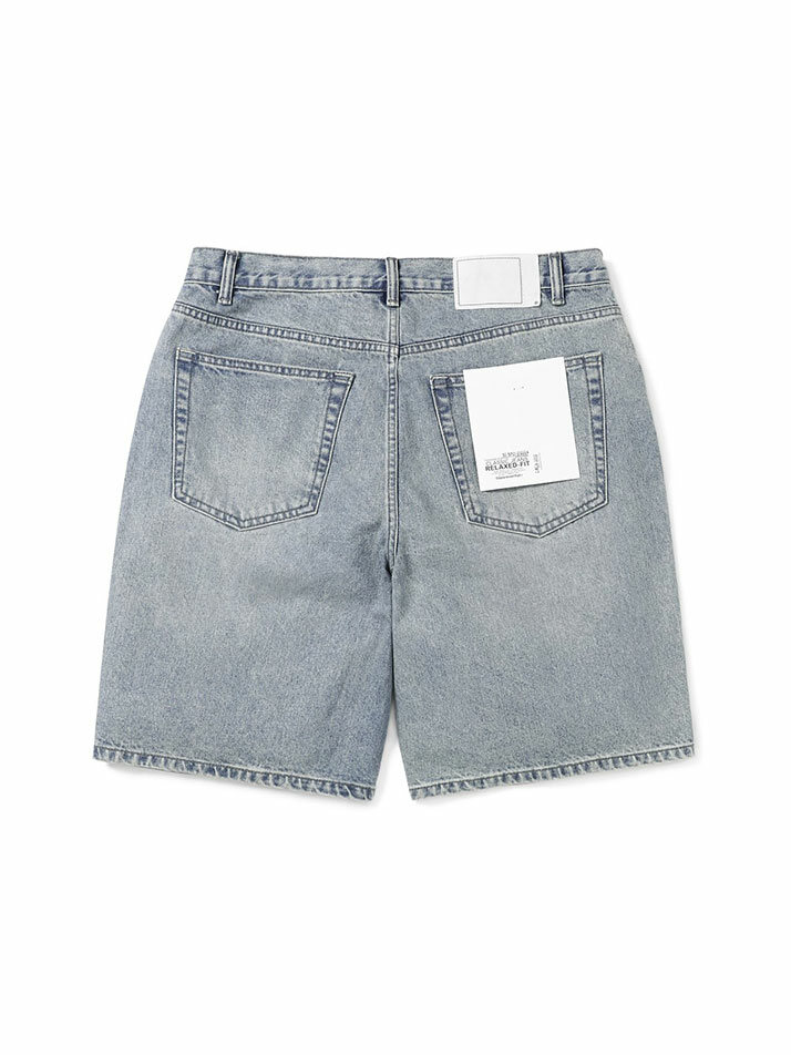 Washed Denim Short Washed Blue