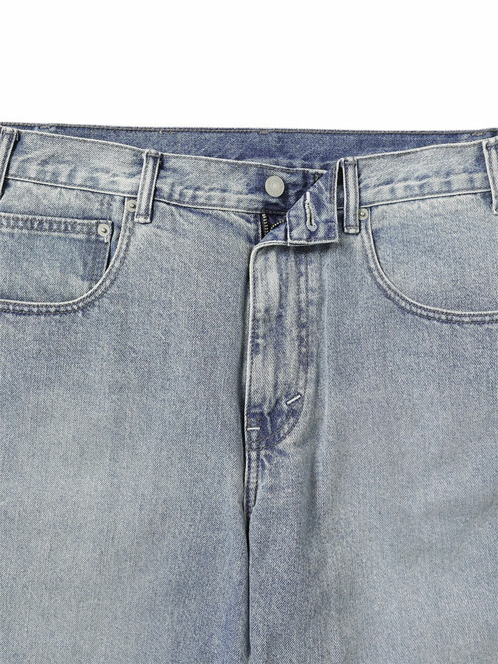 Washed Denim Short Washed Blue